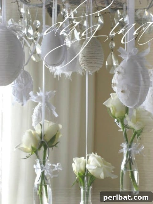 105 Creative DIY Easter Decor Ideas 59 Colorful Hanging Eggs for Easter Decoration