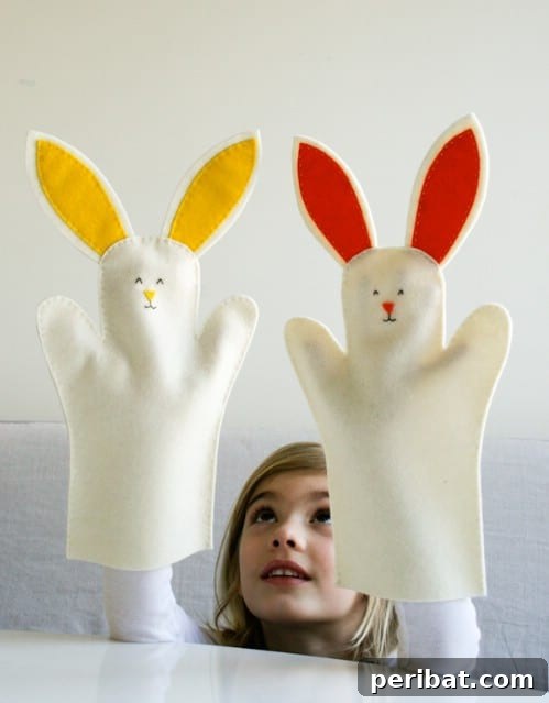 105 Creative DIY Easter Decor Ideas 66 DIY Bunny Hand Puppets for Kids' Easter Entertainment