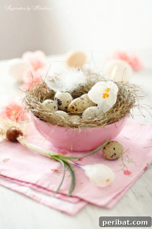 105 Creative DIY Easter Decor Ideas 76 Charming Robin’s Nest Decor for Easter
