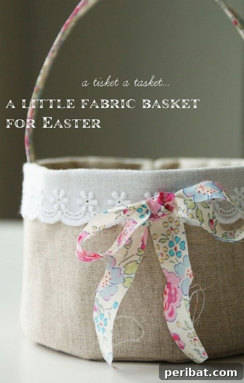 105 Creative DIY Easter Decor Ideas 80 Homemade Fabric Easter Basket for Gifts or Decor