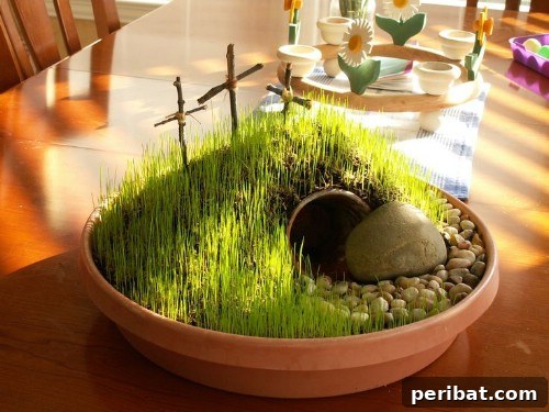 105 Creative DIY Easter Decor Ideas 81 DIY Easter Garden with Biblical Theme