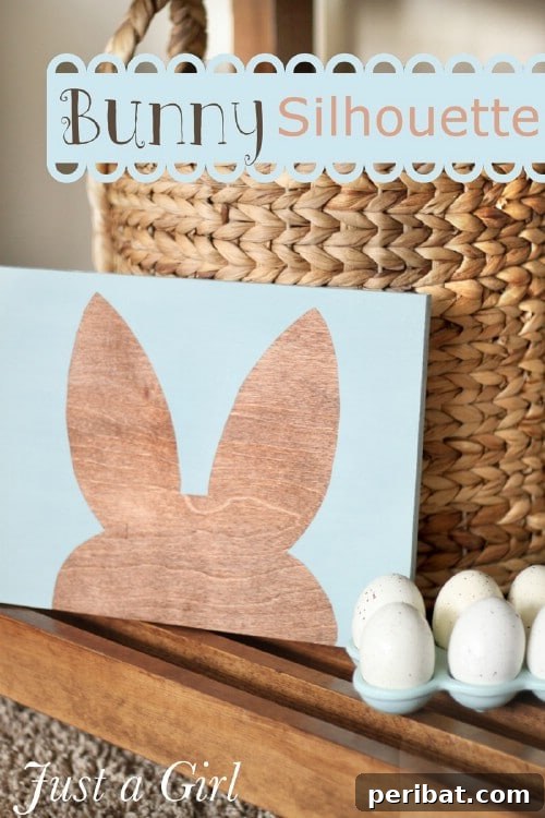 105 Creative DIY Easter Decor Ideas 84 Elegant Easter Bunny Silhouette Wall Art