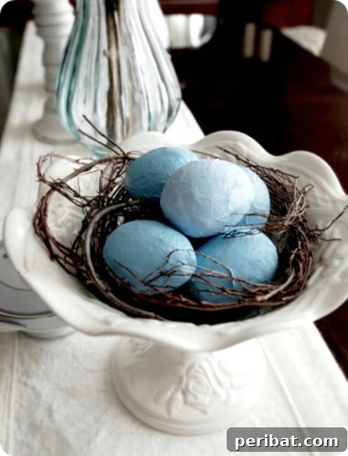 105 Creative DIY Easter Decor Ideas 96 DIY Paper Mache Easter Eggs Craft