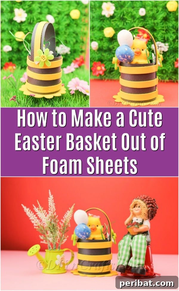 Foam Sheet Fun: Craft Your Own Easter Basket 23 Pinterest Image for Easter Basket Craft
