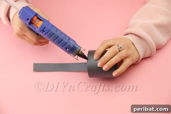 Foam Sheet Fun: Craft Your Own Easter Basket 9 Attaching the handle to the foam Easter basket