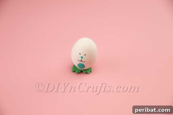 Hoppy Easter Egg Bunny Craft 14 Easter egg bunny with attached feet