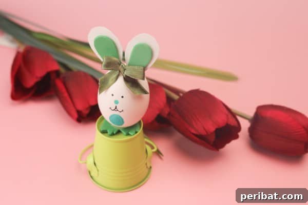 Cute Easter Egg Bunny Decoration