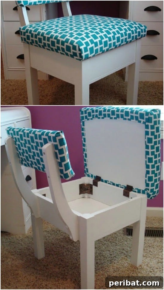 Secret Compartment Chair for Hidden Storage