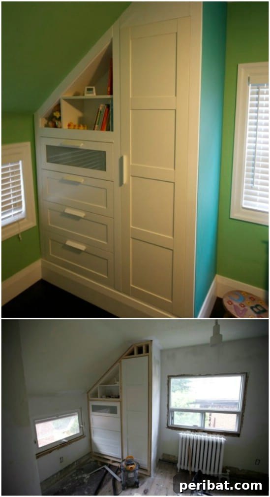 Simple DIY Built In Nursery Dresser