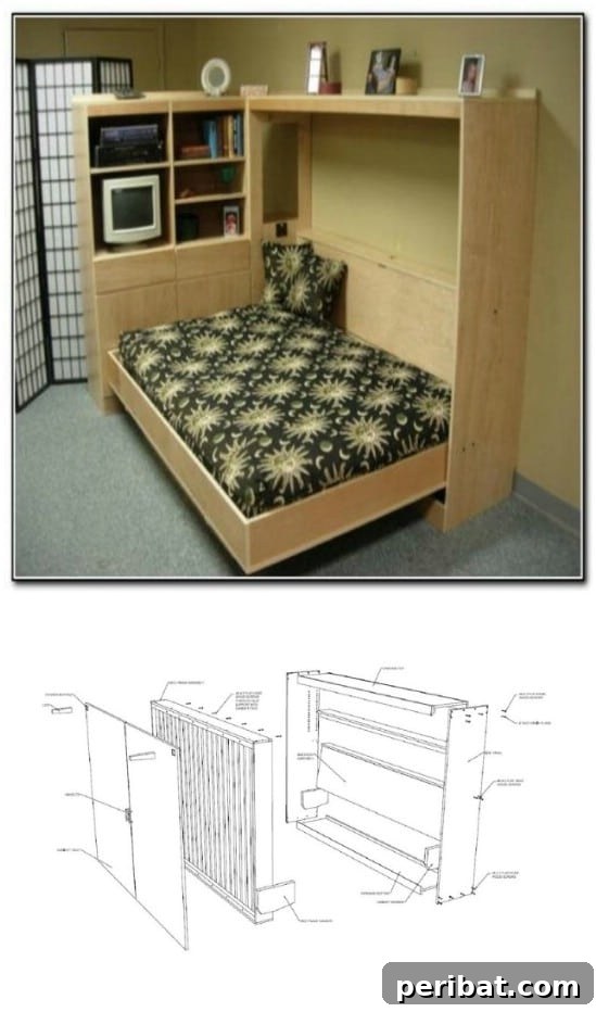 Hidden Murphy Bed Wall Bed Plans