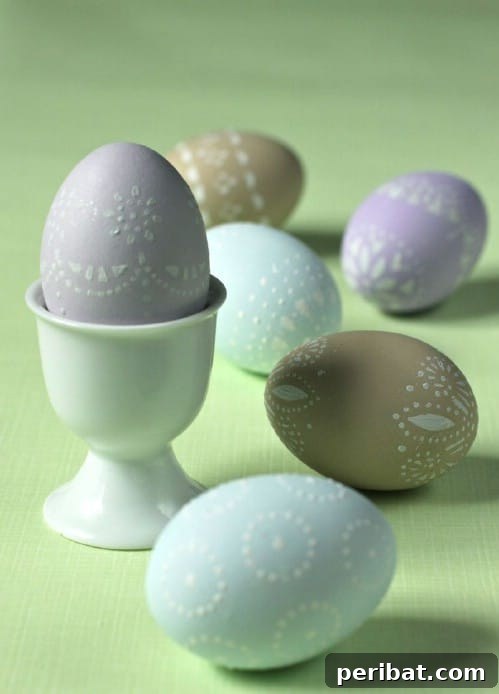 80 Captivating Easter Egg Art & Craft Ideas 13 Doily Easter Eggs - 80 Creative and Fun Easter Egg Decorating and Craft Ideas
