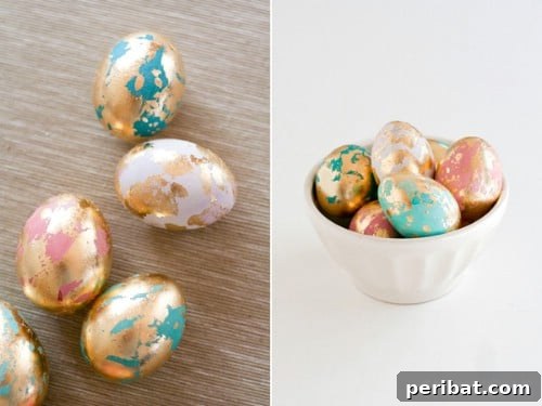 80 Captivating Easter Egg Art & Craft Ideas 14 Golden Marbled Easter Eggs - 80 Creative and Fun Easter Egg Decorating and Craft Ideas