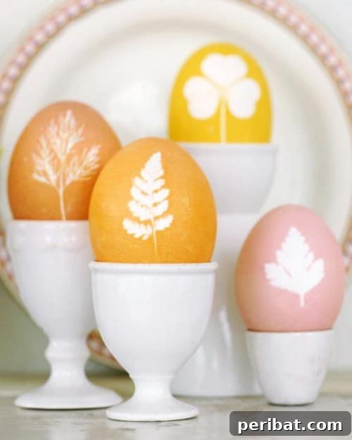 80 Captivating Easter Egg Art & Craft Ideas 15 Botanical Easter Eggs - 80 Creative and Fun Easter Egg Decorating and Craft Ideas