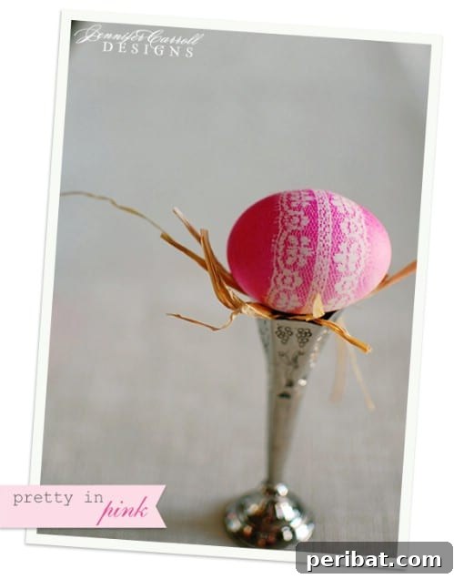 80 Captivating Easter Egg Art & Craft Ideas 30 Lace Covered Easter Eggs - 80 Creative and Fun Easter Egg Decorating and Craft Ideas