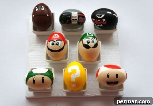 80 Captivating Easter Egg Art & Craft Ideas 32 Mario Easter Eggs - 80 Creative and Fun Easter Egg Decorating and Craft Ideas