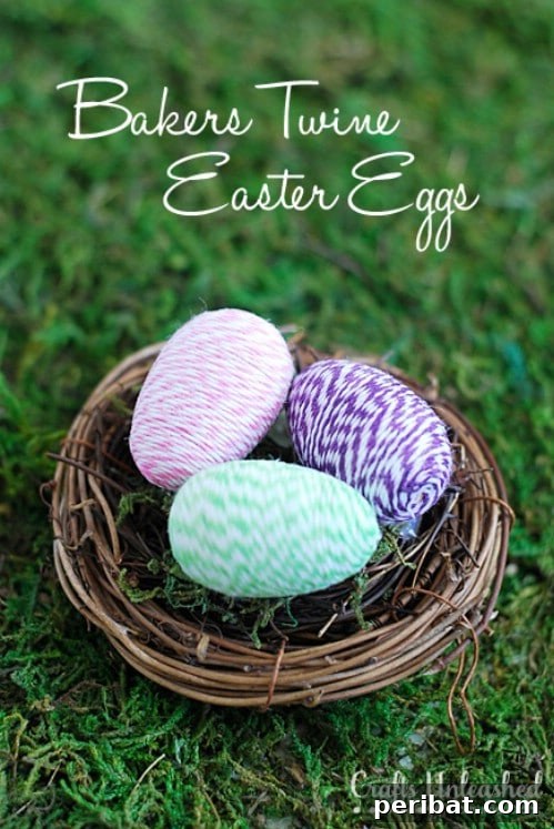 80 Captivating Easter Egg Art & Craft Ideas 40 Baker’s Twine Easter Eggs - 80 Creative and Fun Easter Egg Decorating and Craft Ideas