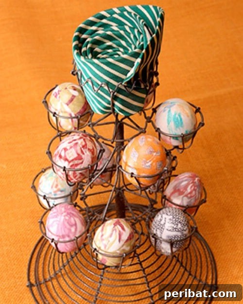 80 Captivating Easter Egg Art & Craft Ideas 51 Silk Tie Easter Eggs - 80 Creative and Fun Easter Egg Decorating and Craft Ideas