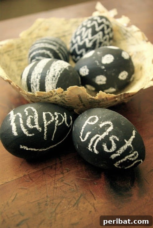 80 Captivating Easter Egg Art & Craft Ideas 53 Chalkboard Easter Eggs - 80 Creative and Fun Easter Egg Decorating and Craft Ideas