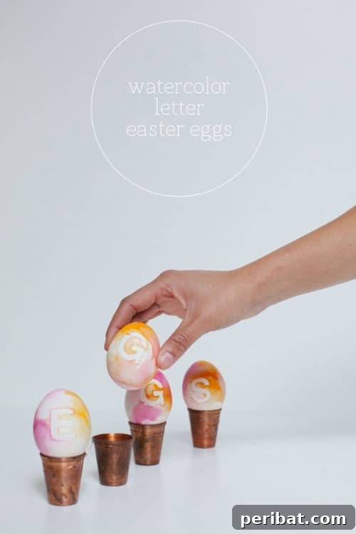 80 Captivating Easter Egg Art & Craft Ideas 56 Watercolor Lettered Easter Eggs - 80 Creative and Fun Easter Egg Decorating and Craft Ideas