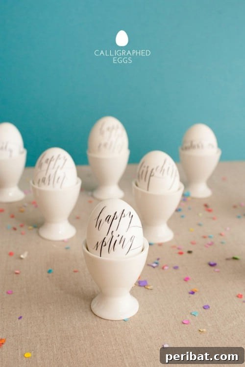 80 Captivating Easter Egg Art & Craft Ideas 58 Calligraphy Easter Eggs - 80 Creative and Fun Easter Egg Decorating and Craft Ideas