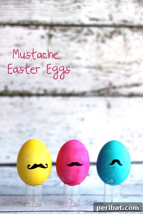 80 Captivating Easter Egg Art & Craft Ideas 60 Mustache Easter Eggs - 80 Creative and Fun Easter Egg Decorating and Craft Ideas