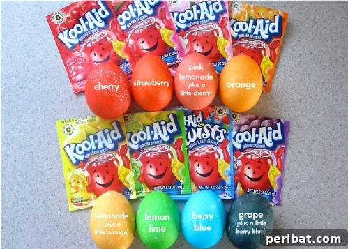 80 Captivating Easter Egg Art & Craft Ideas 66 Kool-Aid Easter Eggs - 80 Creative and Fun Easter Egg Decorating and Craft Ideas