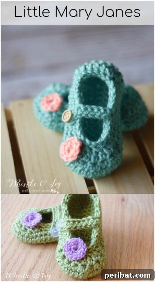 50 Irresistible Crochet Baby Projects to Craft Right Away 13 Adorable Crochet Mary Jane Booties