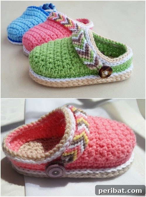 50 Irresistible Crochet Baby Projects to Craft Right Away 16 Adorable Crochet Baby Croc Shoes