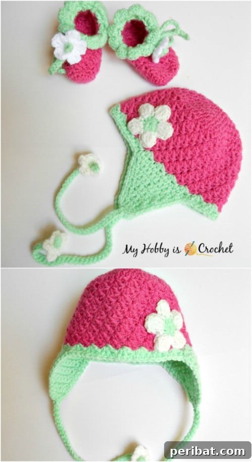 50 Irresistible Crochet Baby Projects to Craft Right Away 3 Crochet Baby Earflap Hat Pattern