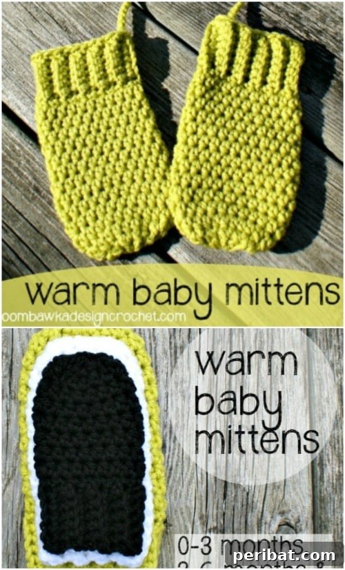 50 Irresistible Crochet Baby Projects to Craft Right Away 32 Tiny Baby Crocheted Mittens Pattern