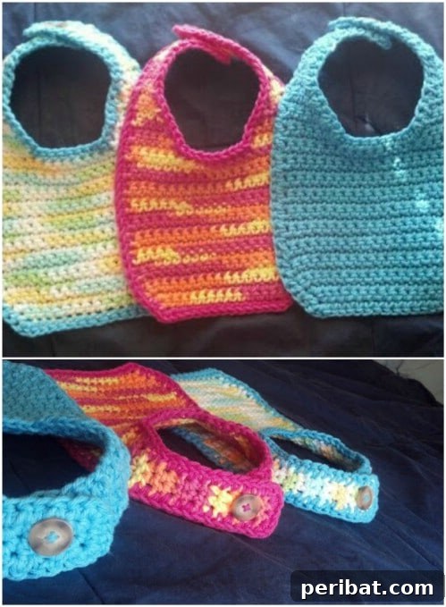 50 Irresistible Crochet Baby Projects to Craft Right Away 33 Easy Crochet Bibs for Babies