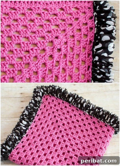 50 Irresistible Crochet Baby Projects to Craft Right Away 38 Gorgeous Ruffled Edge Crochet Baby Blanket