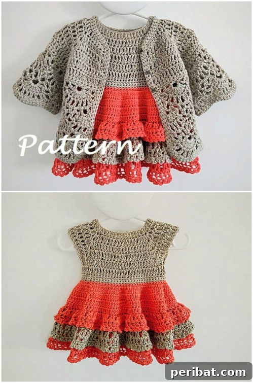 50 Irresistible Crochet Baby Projects to Craft Right Away 43 Gorgeous Crochet Baby Girl Jacket and Dress