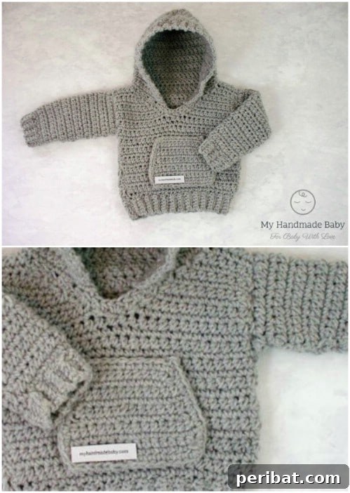 50 Irresistible Crochet Baby Projects to Craft Right Away 47 Crochet Baby Hoodie Pattern