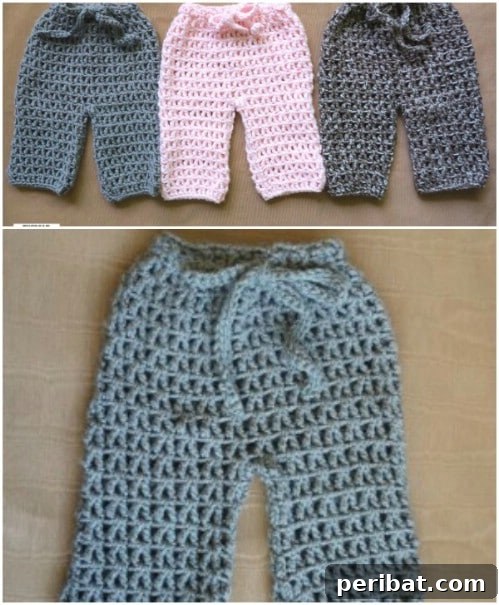 50 Irresistible Crochet Baby Projects to Craft Right Away 49 Beginner's Crochet Baby Pants Pattern