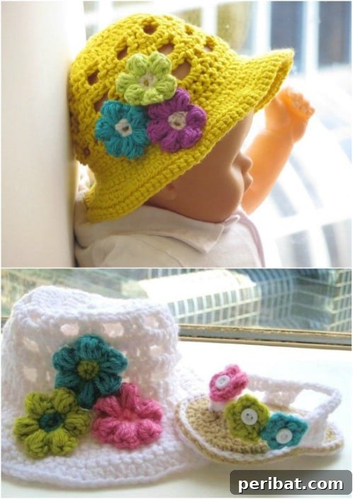 50 Irresistible Crochet Baby Projects to Craft Right Away 10 Adorable Crochet Sunhat for Babies
