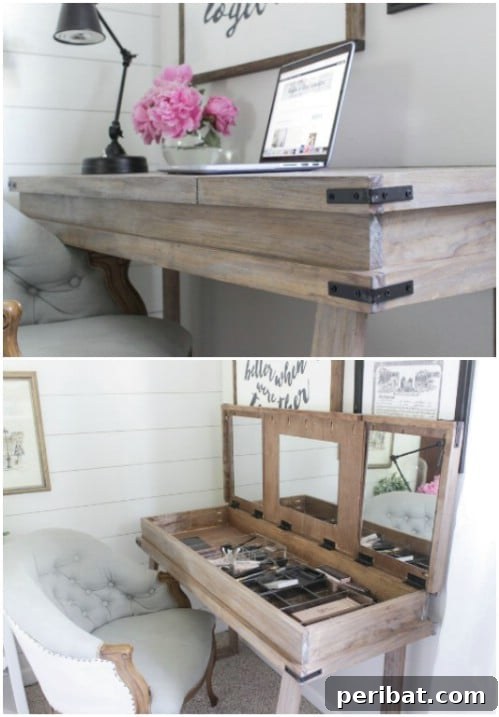 Small DIY Compartment Desk