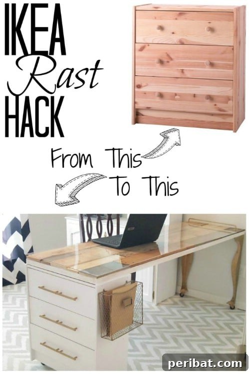 Another IKEA Hack Crafting Desk
