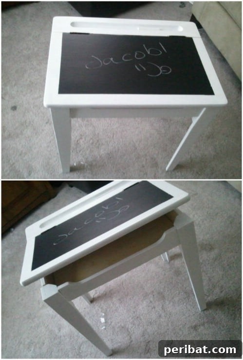 Easy Renovated Chalkboard Desk