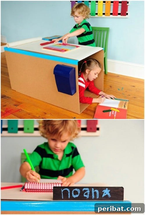Fast DIY Pop Up Kids’ Desk