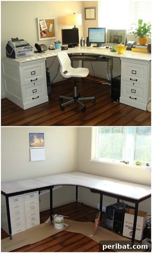 Pottery Barn Inspired DIY Desk