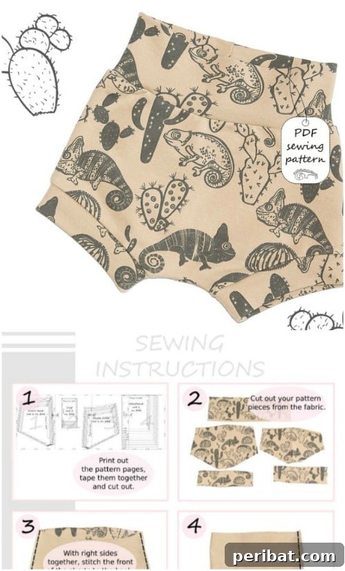 40 Sweet & Simple Baby Sewing Projects for Everyone 15 Easy Baby Shorts Pattern
