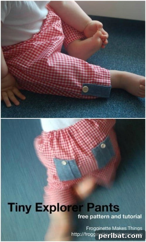 40 Sweet & Simple Baby Sewing Projects for Everyone 17 Tiny Explorer Pants Pattern