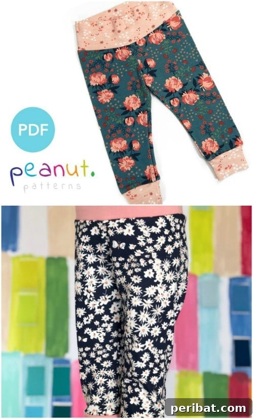 40 Sweet & Simple Baby Sewing Projects for Everyone 18 Cute Boutique Style Baby Leggings