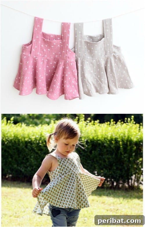 40 Sweet & Simple Baby Sewing Projects for Everyone 3 Adorable DIY Airy Girl’s Top