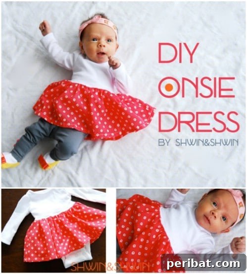40 Sweet & Simple Baby Sewing Projects for Everyone 23 Simple To Sew Onesie Dress