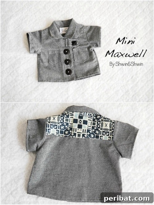40 Sweet & Simple Baby Sewing Projects for Everyone 4 So Cute – Mini Maxwell Shirt