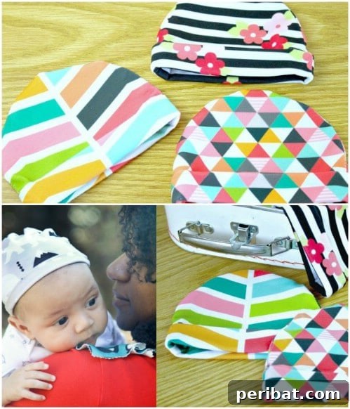 40 Sweet & Simple Baby Sewing Projects for Everyone 40 Easy To Sew Jersey Baby Hat