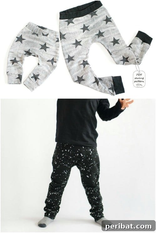 40 Sweet & Simple Baby Sewing Projects for Everyone 9 Adorable Little Baby Harem Pants Pattern
