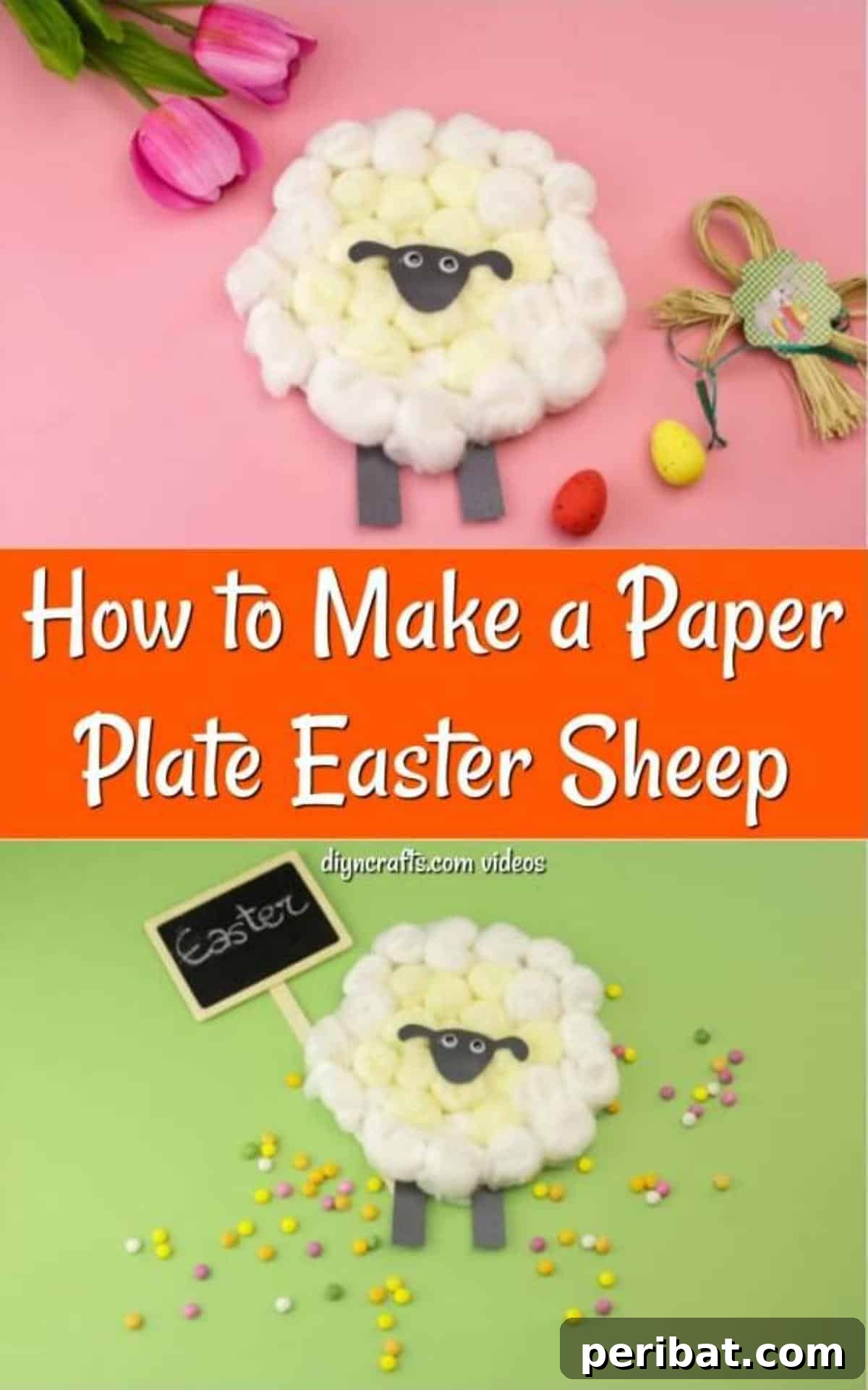 Fluffy Paper Plate Easter Sheep Craft 2 How to Make a Paper Plate Easter Sheep Craft for Kids